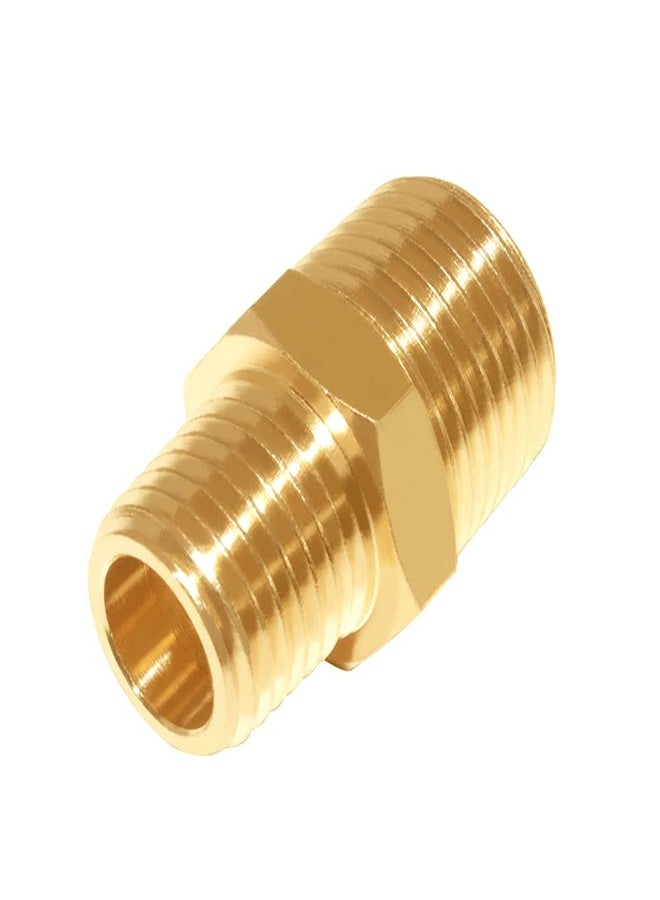 Joywayus 3/8" NPT Male × 1/4" NPT Male Brass Pipe Fitting Adapter - Image 3